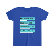 Load image into Gallery viewer, Gazillionaire Youth Short Sleeve Tee

